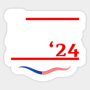 Janet and Rita Bluey Grannies 24 For President Sticker